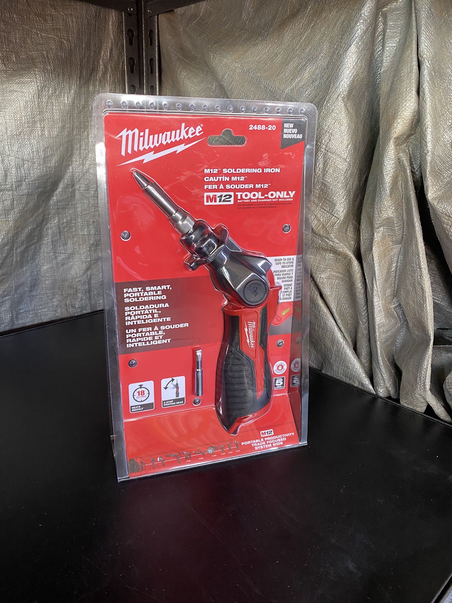 Milwaukee M12 12-Volt Lithium-Ion Cordless Soldering Iron (Tool-Only)