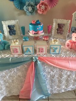 Gender reveal party decorations