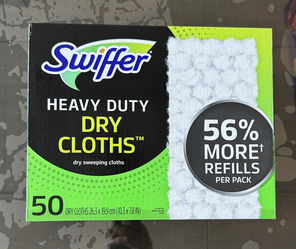 Swiffer Sweeper Heavy Duty Dry Floor Cleaner Cloths, 50 ct.