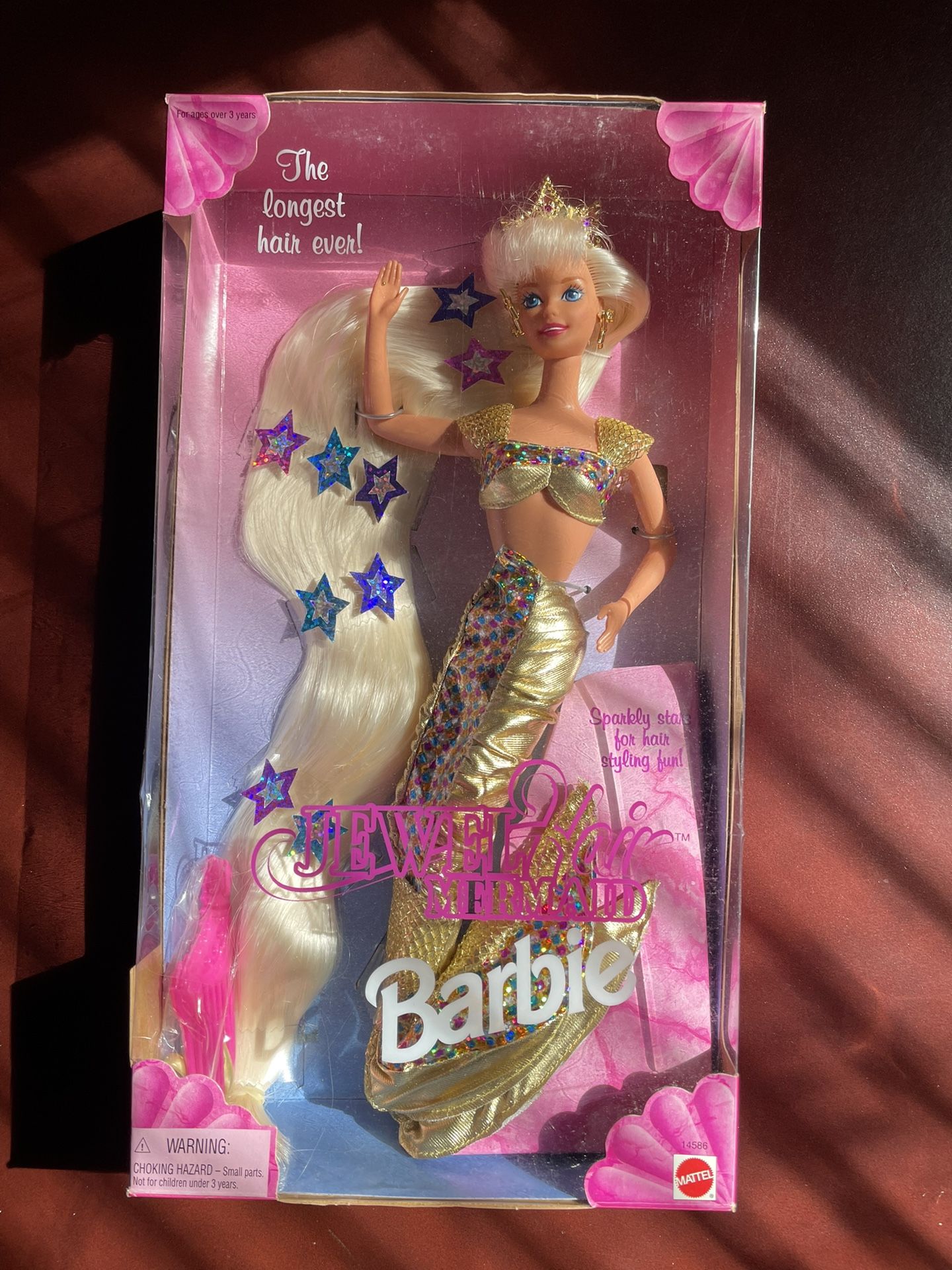 Vintage 1995 Jewel Hair Mermaid Barbie 14586 New In The Box