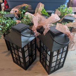 Solar Black Lanterns - Centerpieces