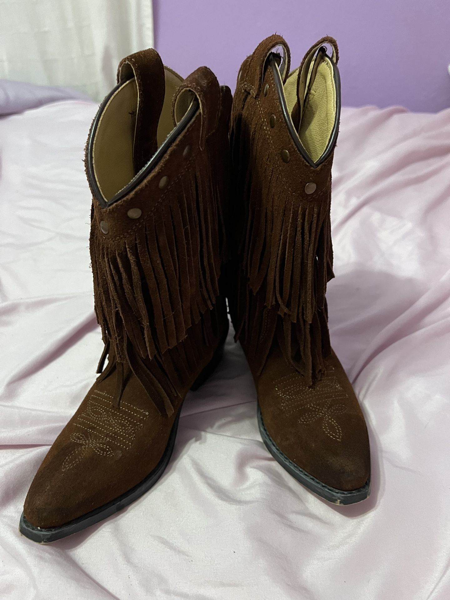 Kids Fringe Boots