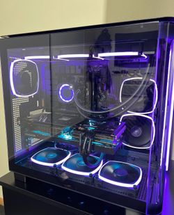 PC setup and Alienware Curved Monitor