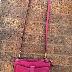 Coach Crossbody Bag Leather In Hot Pink 