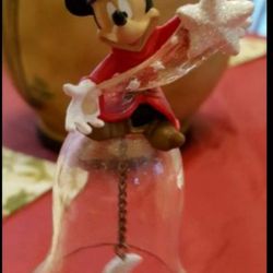 Disney Sorcerer Mickey glass bell