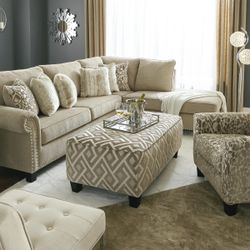 Dovemont Putty RAF Sectional Ashley ( Couch / Living room set ( Only Sectional
