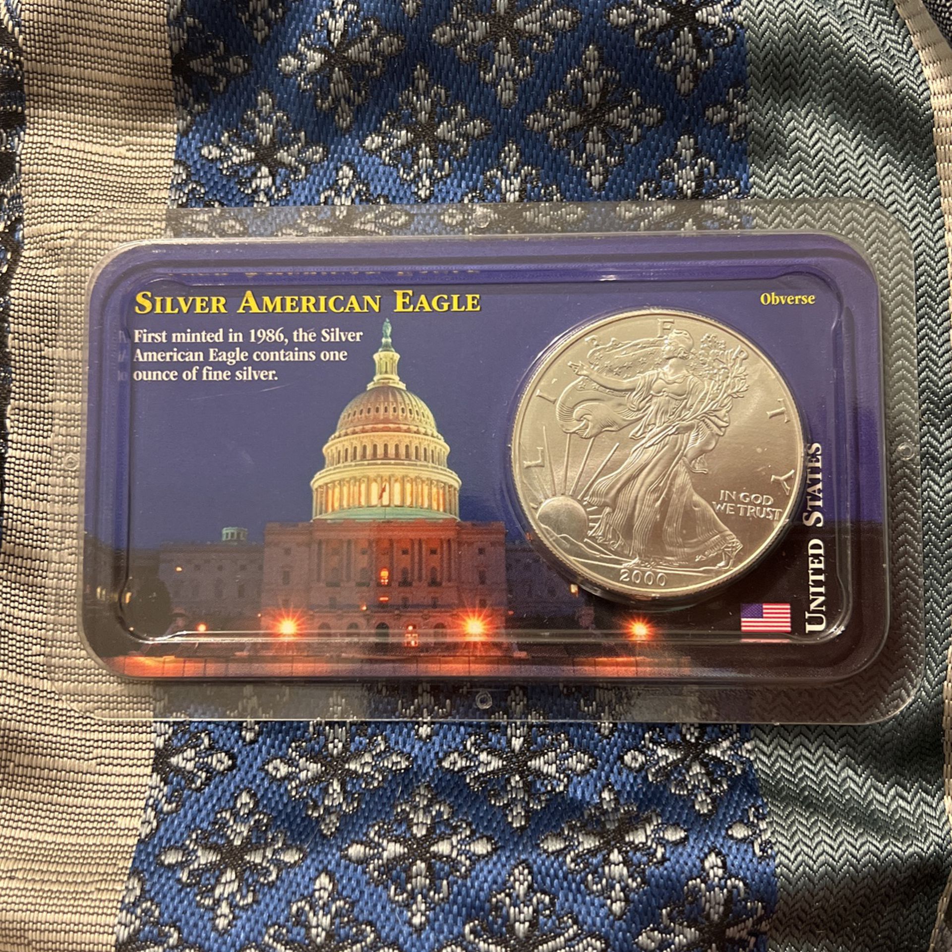 2000 silver eagle, sealed