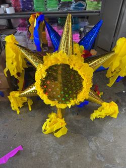 Plain yellow / amarillo tambor piñata