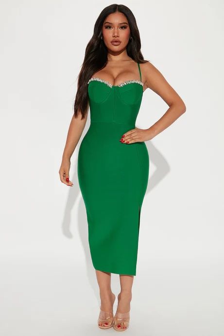 Fashion Nova Bodycon Dress / Vestido Verde