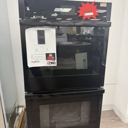 GE - 27" Built-In Electric Convection Double Wall Oven with No Preheat Air Fry - Black Model: JKD5000DVBB