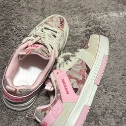 Pink and Cream Shoes