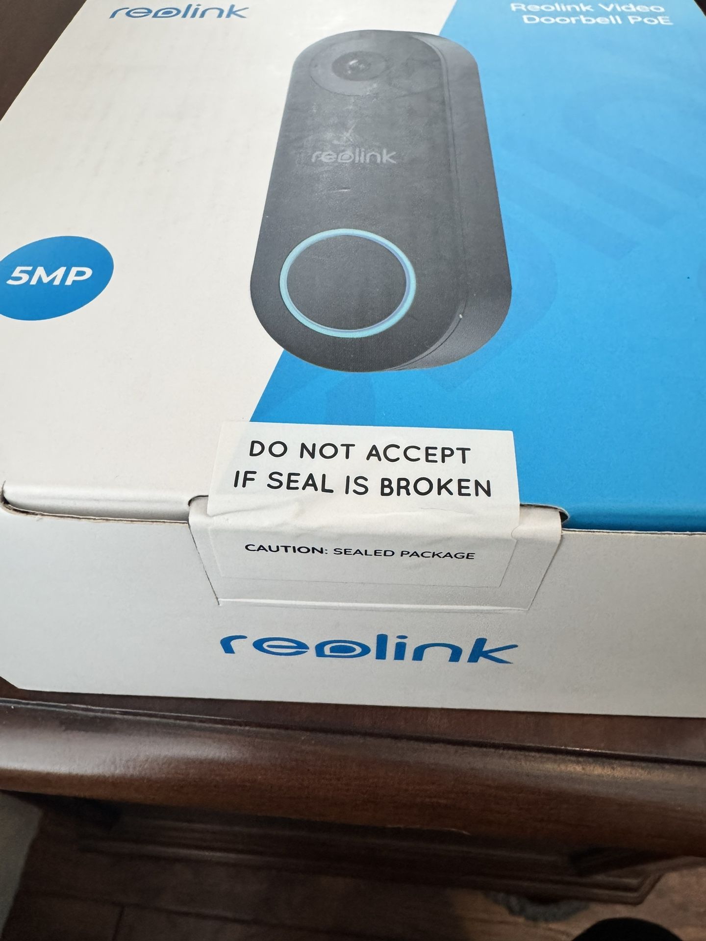 Reolink Video Doorbell Poe Wired 2K+5MP Person Detection 2-way Audio