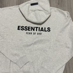 Fear Of God- Essential Light Oatmeal Hoodie w/pascun 