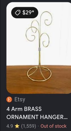 4 ARM DISPLAY FOR ORNAMENTS OR JEWELRY