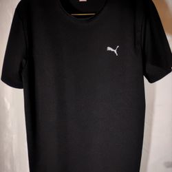 PUMA Men's Black Athletic Performance T-Shirt Size L


