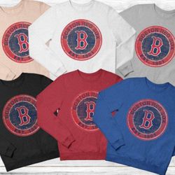 Boston Red Sox Sweatshirt, Vintage Red Sox Crewneck, MLB Sox Logo Shirt, Boston Red Sox Fan Sweater, Baseball Sweat, Boston Baseball Shirt