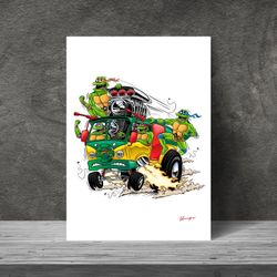TMNT Rat Fink Print