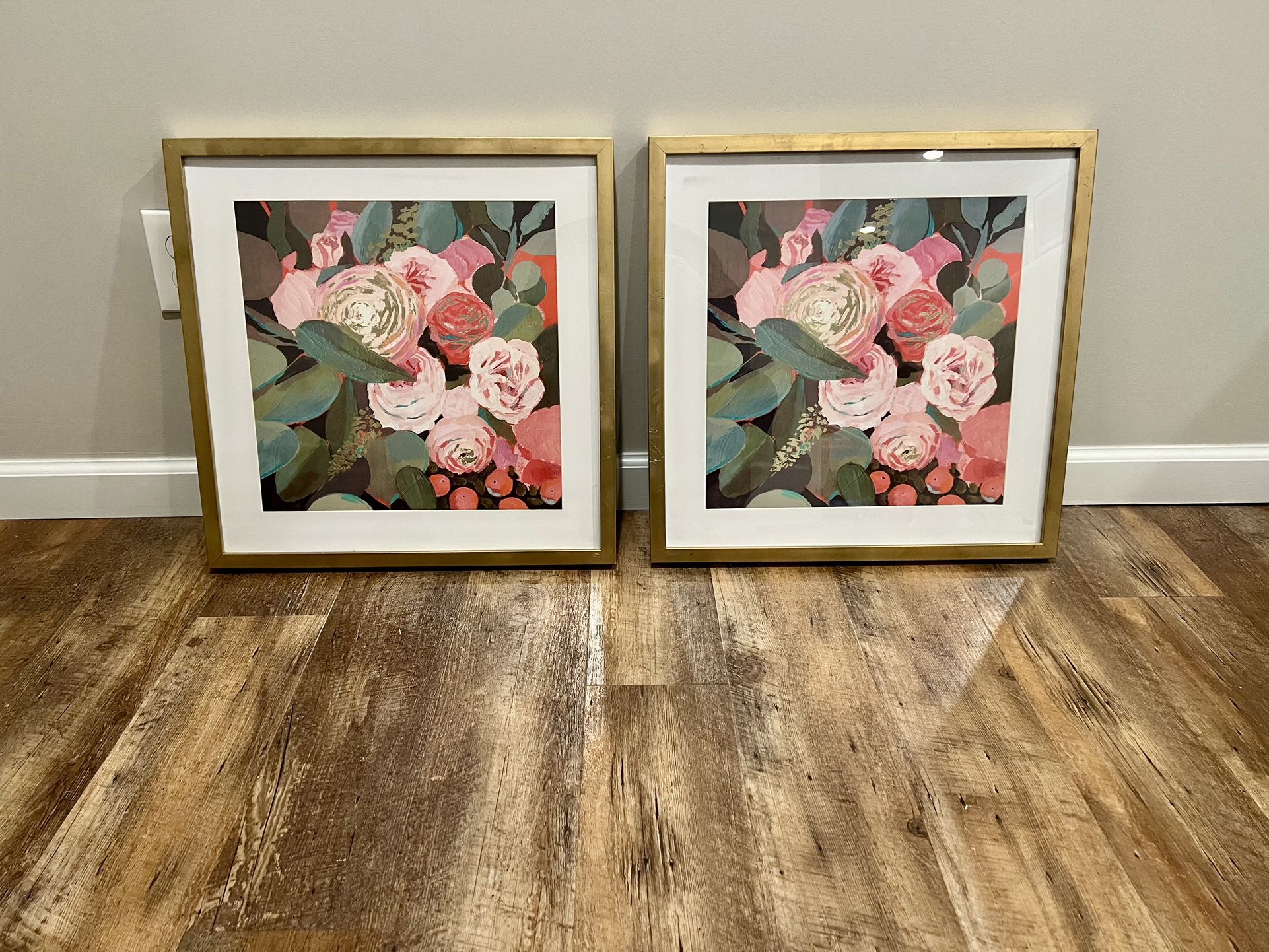Decorative Floral Prints - Set of 2