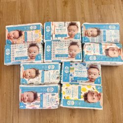 Brand New Honest Diapers Size 1 (10packs)