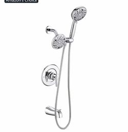 Replacement For Moen Shower Faucet Trim Kit, High Pressure Dual Shower Combo, Shower Handle& Tub Spout, (Valve& Catridge Not Inclued), Chrome