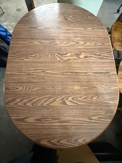 Oak-Style Dining Table & Rolling Armchairs – $250 OBO