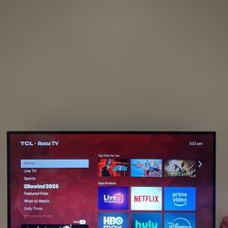 TCL 50” Roku smart TV