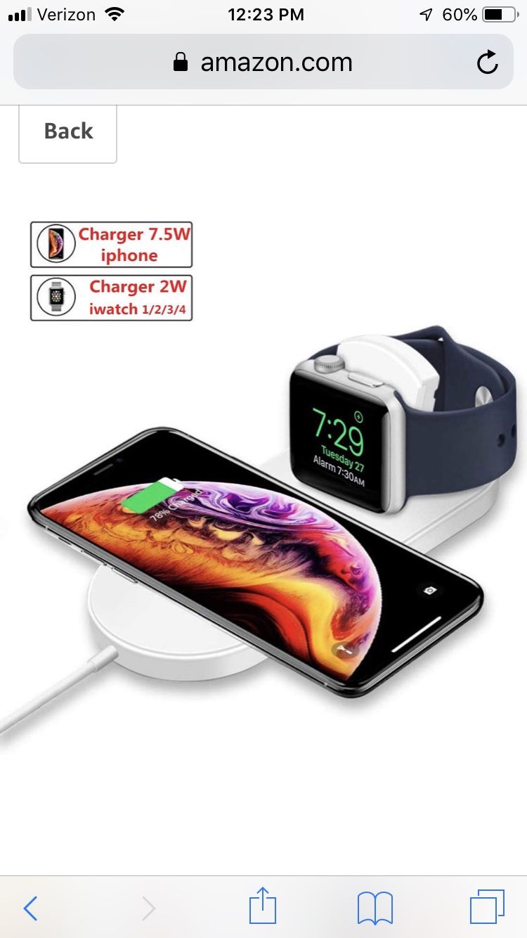 2 in 1 wireless charger