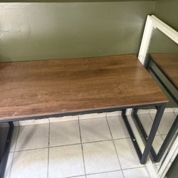 Metal Table/wooden mirror