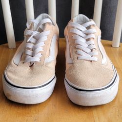 Vans Old Skool Peach Sneaker Shoes Lace Up Low Top