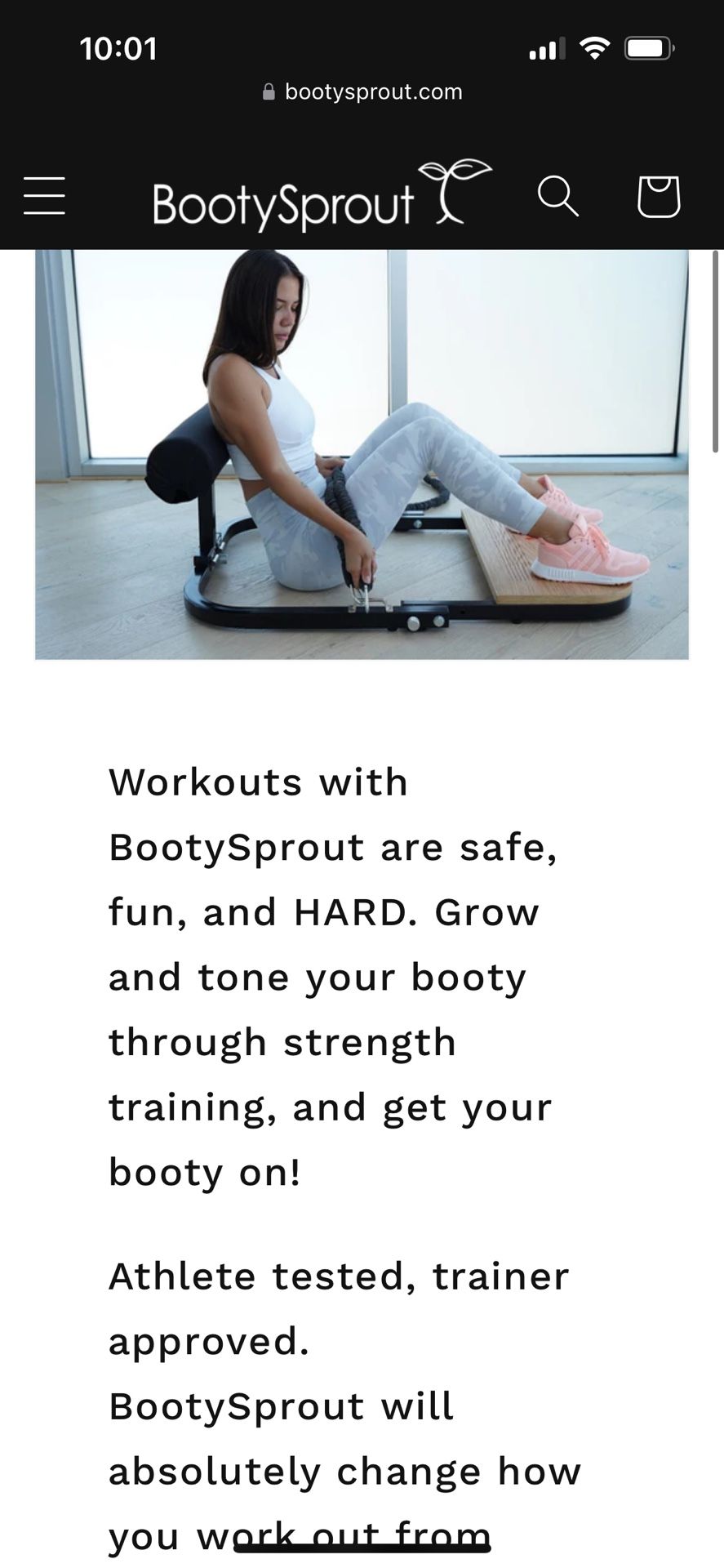 Booty Sprout & extra band (glute bridge alternative)