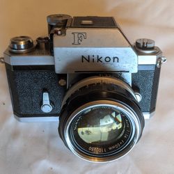 Classic Nikon F Camera w Nikkor 50mm f/1.4 lens