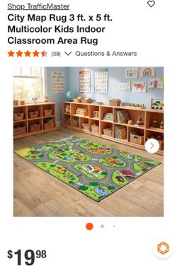 Kids City Streets Play Rug