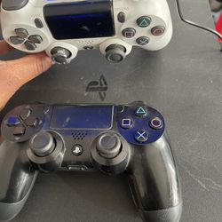 PS4 With Two Controllers 