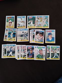 Vintage 1988 mini UK baseball cards