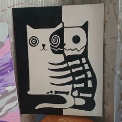 Xray Cat Artwork 10 X 18