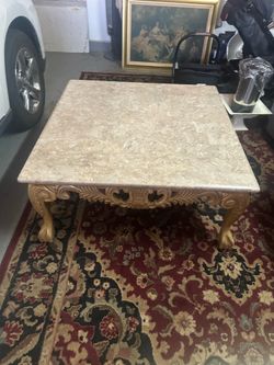 Marble coffee table