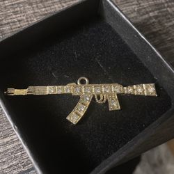 10K Gold AK47 Pendant