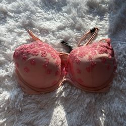 NWT VICTORIA'S SECRET VERY SEXY BALCONET BRA 36C PINK IVORY
