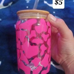 12oz Custom Glass Cup