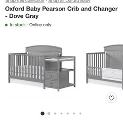 New In box baby Crib And Changing Table