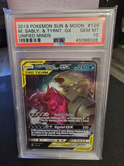 Pokémon MegaSabieye & Tyranitar Tag Team PSA 10
