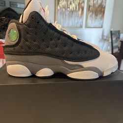 Jordan Retro 13's Grey, black, white $65 Size 6 boys