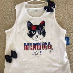 Girls Size XLarge Red White & Blue Tank