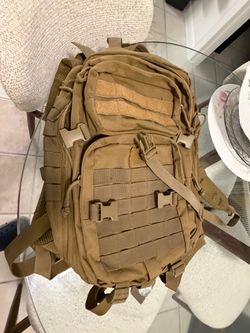 Tan Tactical MOLLE Assault Backpack