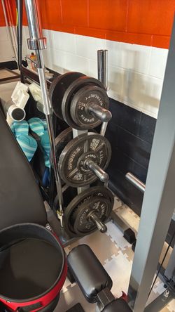 HD Plate Tree with  245 Lbs in Plates (Barbells not Included)