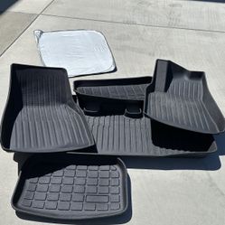 Tesla Model Y All Weather Mats and Sunshade