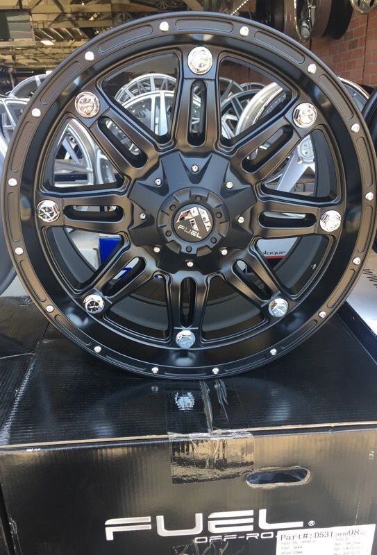 20" inch fuel hostage black wheels only