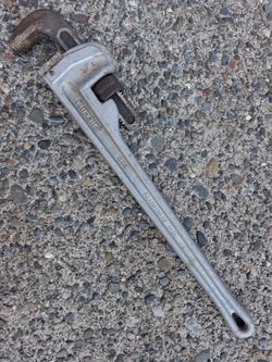 Ridgid 824 24in Aluminum Pipe Wrench Vgood Condition