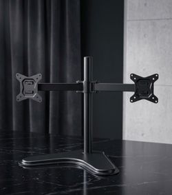 HUANUO Dual Monitor Stand w Standing Desk Mount (missing screws)