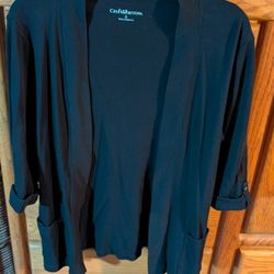 Black Short Sleeve Small Cardigan 